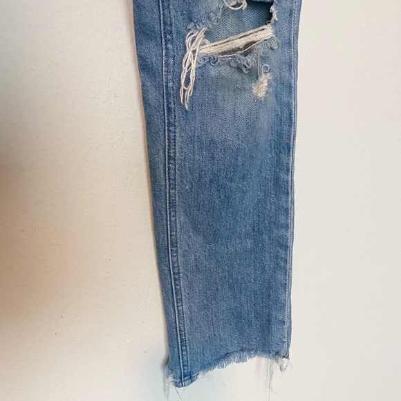 MOTHER SUPERIOR The Dazzler Shift Chew Jean Misbeliever Straight Crop Boho Sz 25 - Picture 7 of 13